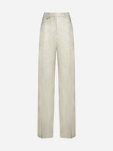 Jacquemus Sauge Viscose And Linen Trousers - Women