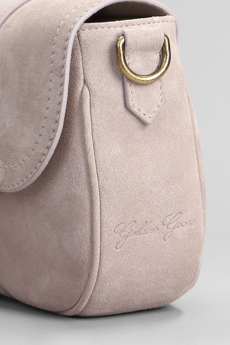 Golden Goose Sally Shoulder Bag In Powder Suede - Women