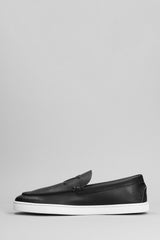 Christian Louboutin Varsiboat Loafers In Black Leather - Men