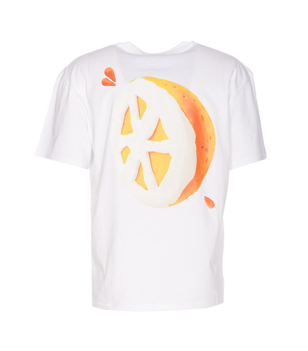 J.W. Anderson Orange Print Jwa Logo T-shirt - Men