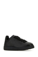 Burberry Black Leather Box Sneakers - Men