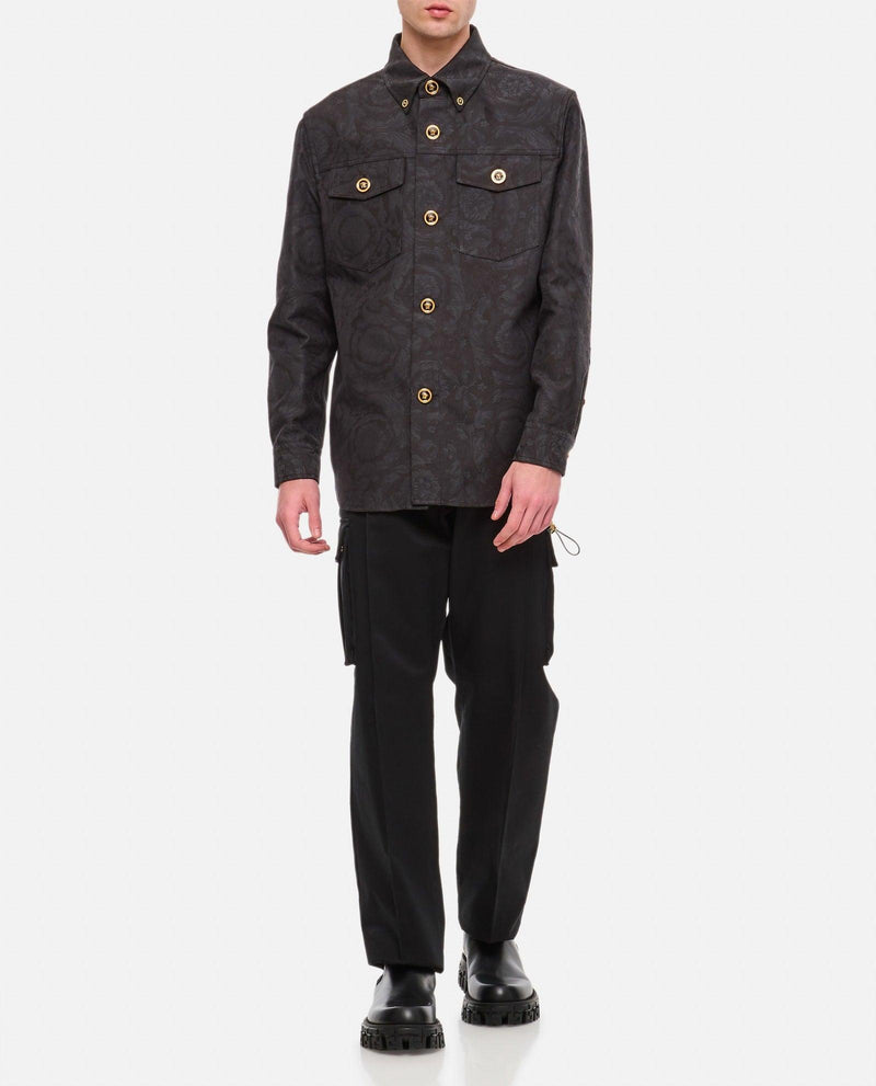 Versace Blouson Baroque Jacquard Cotton - Men - Piano Luigi