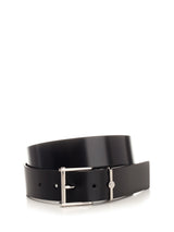 Versace Black Leather Belt - Men