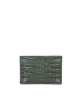 Tom Ford 4 Slots Crocodile Green Wallet - Men - Piano Luigi