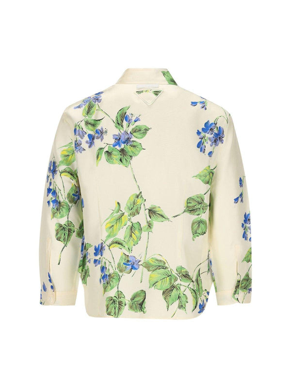 Prada Floral-printed Button-up Shirt - Women