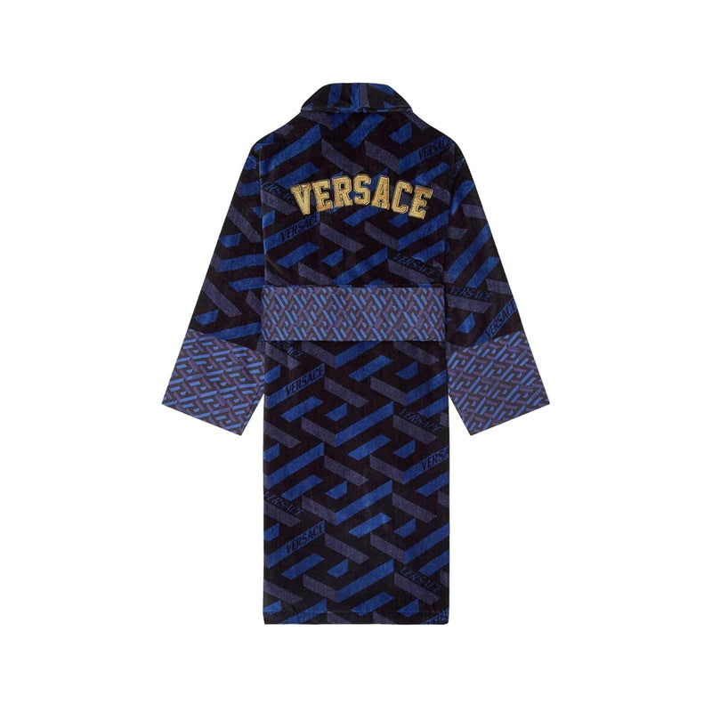 Versace Logo Cotton Bathrobe - Men - Piano Luigi