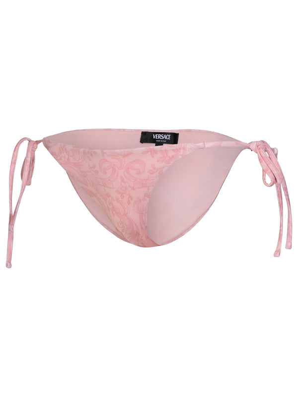 Versace barocco Pink Polyester Blend Bikini Bottoms - Women