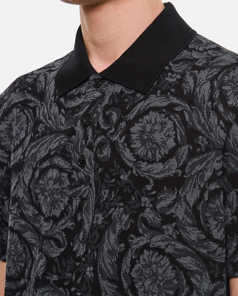 Versace Barocco Printed Polo - Men - Piano Luigi