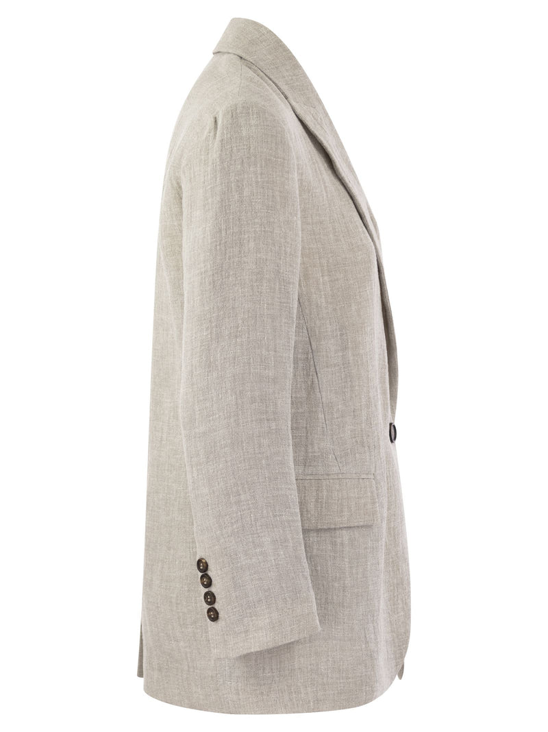 Brunello Cucinelli Lessivé Linen Canvas Jacket - Women