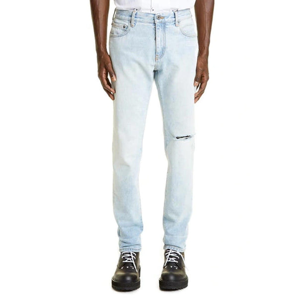 Off-White Cotton Denim Jeans - Men - Piano Luigi