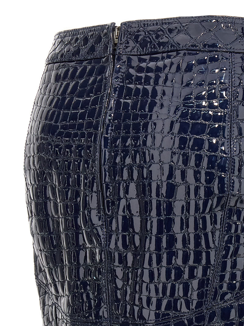 Tom Ford Croc Print Skirt - Women