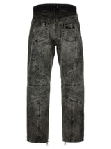 Balmain bleached Motor Denim Jeans - Men