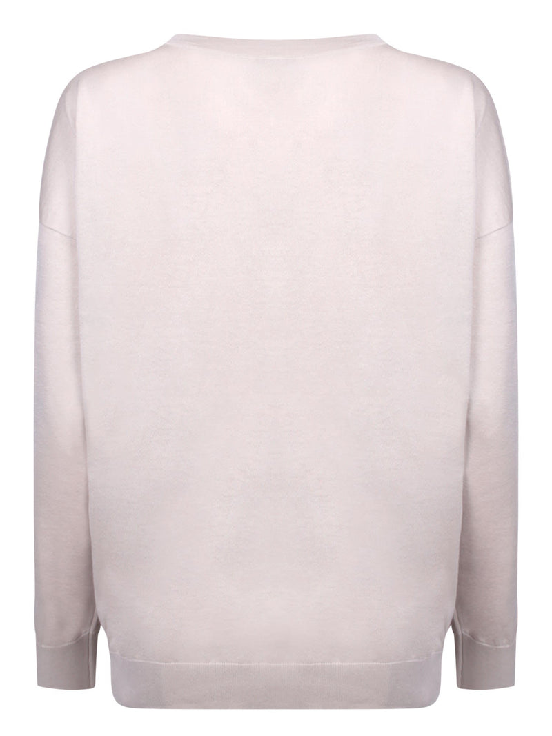 Brunello Cucinelli V-neck Quartz Sweater - Women