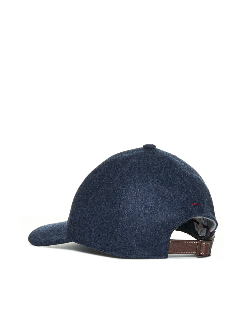 Brunello Cucinelli Logo Wool Baseball Cap - Men