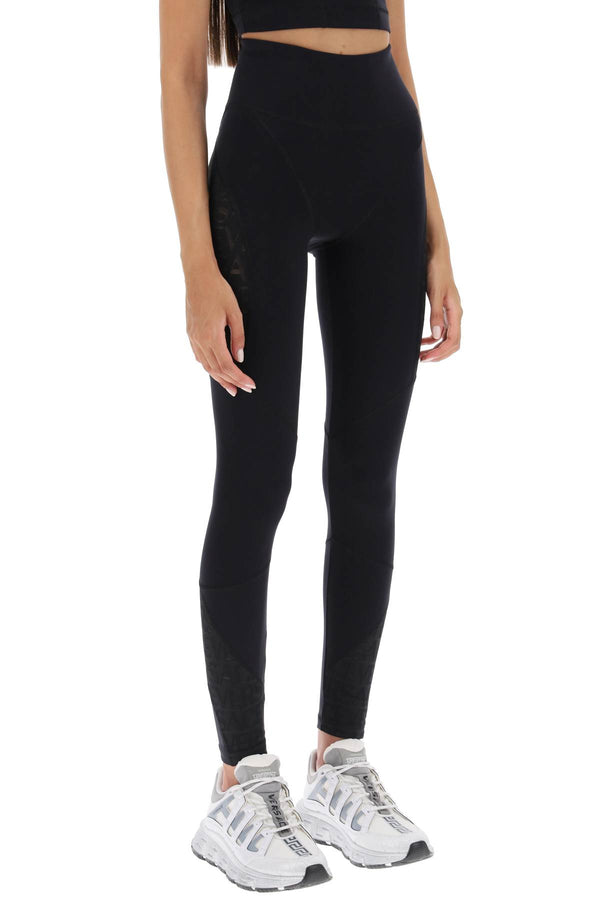 Versace Sports Leggings With Lettering - Women