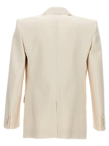 Saint Laurent Silk Single Breast Blazer Jacket - Men - Piano Luigi