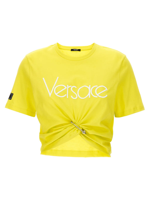 Versace Logo Crop T-shirt - Women