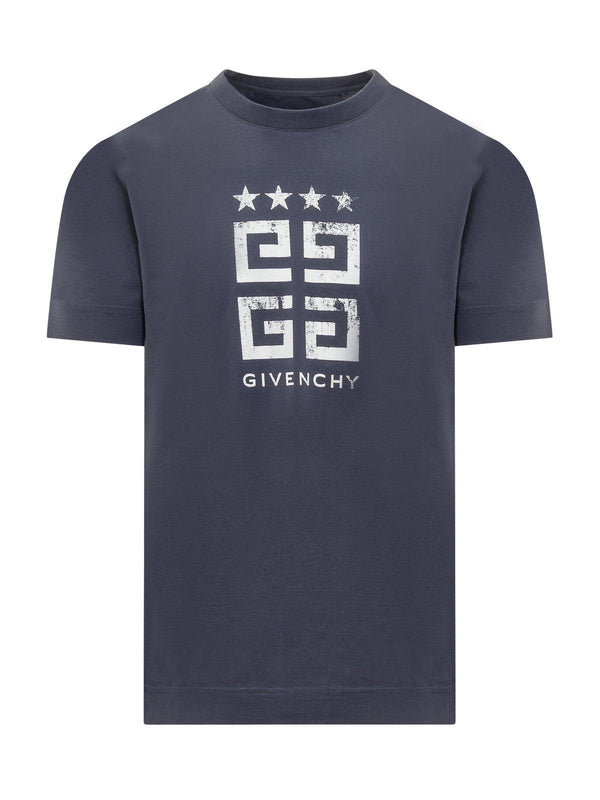 Givenchy Faded 4g Logo Printed Crewneck T-shirt - Men