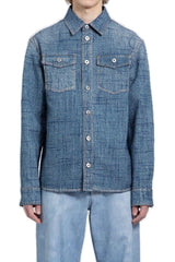 Bottega Veneta Textured Denim Shirt - Men