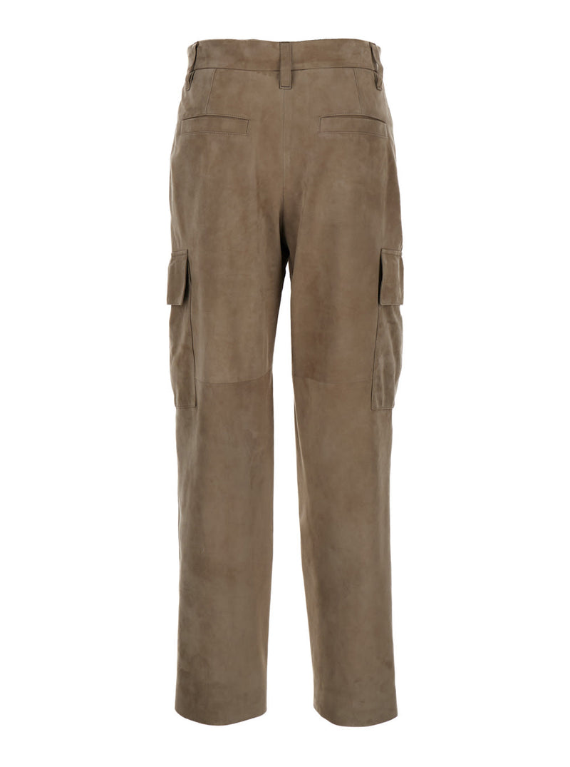 Brunello Cucinelli Leather Cargo Pants - Women