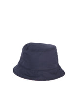 Moncler Logo Blue Bucket Hat - Men