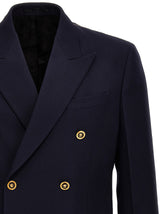 Versace Double-breasted Wool Blazer - Men