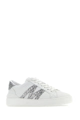 Moncler White Leather Monaco M Sneakers - Women