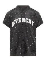 Givenchy College Oversized Baseball Sweater In Black Mesh With Studs - Men