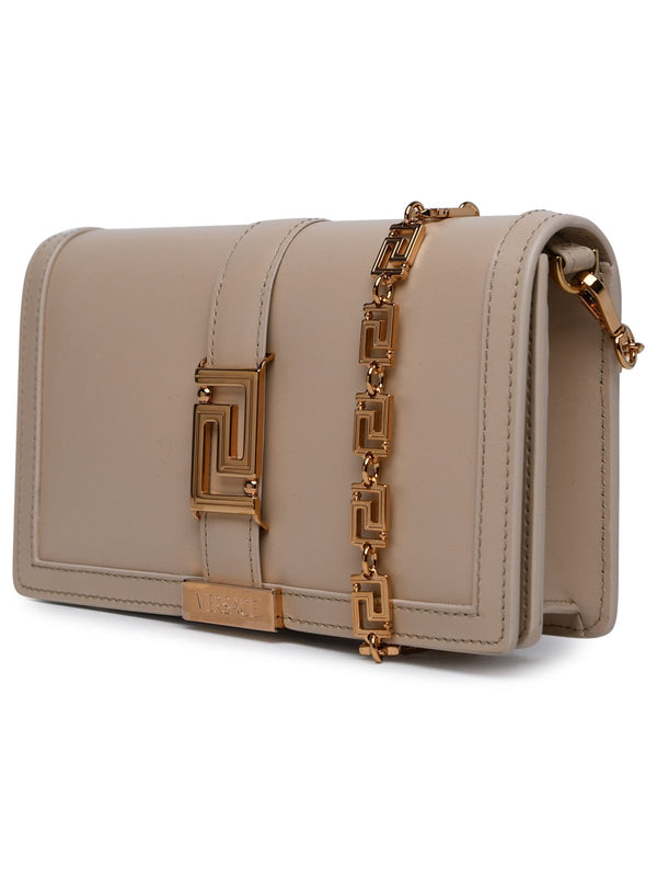 Versace greca Goddess Mini Bag In Beige Lambskin - Women