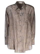 Brunello Cucinelli Loose Fit Printed Shirt - Women