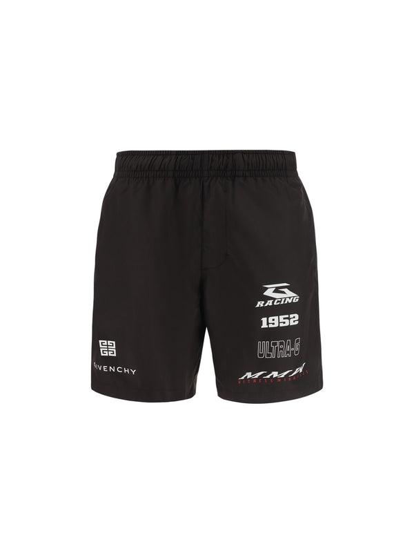 Givenchy Black Polyester Swimming Shorts - Men