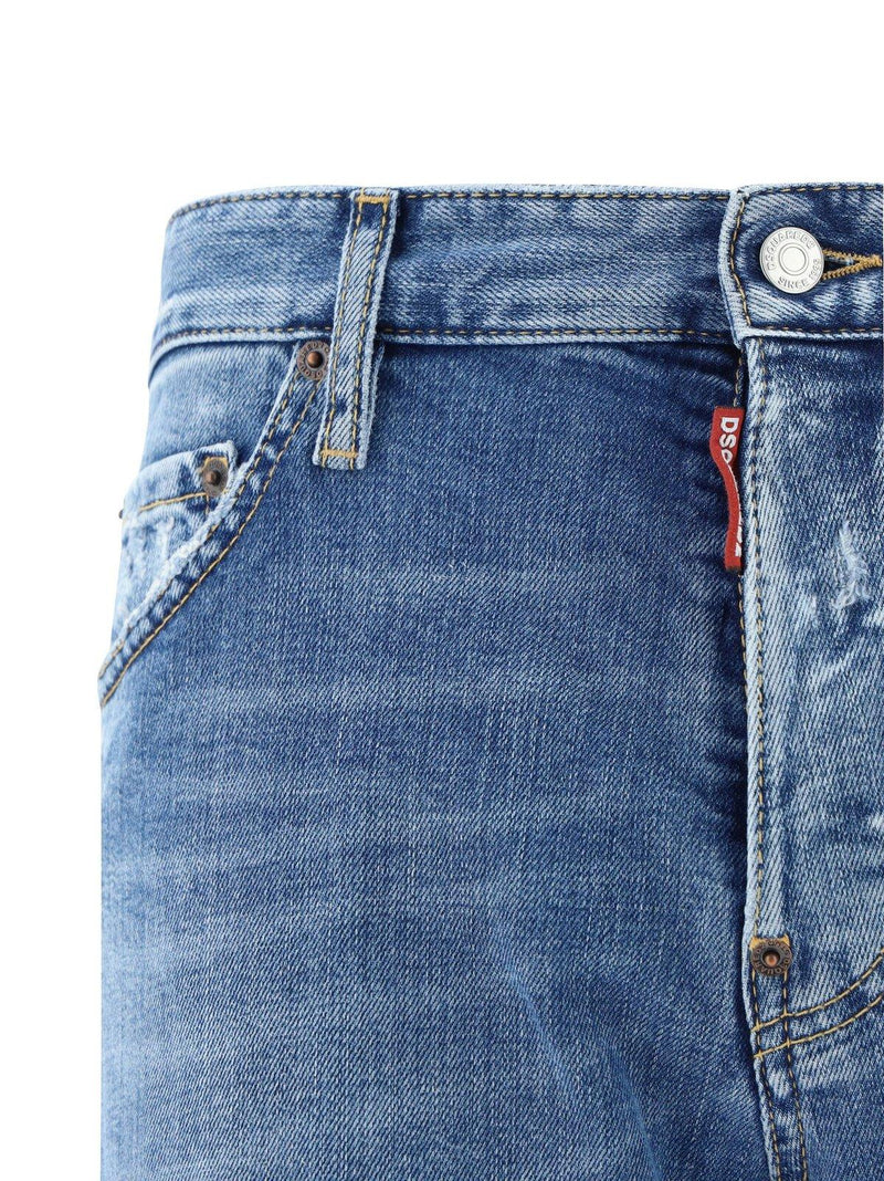 Dsquared2 Straight-leg Distressed Jeans - Men