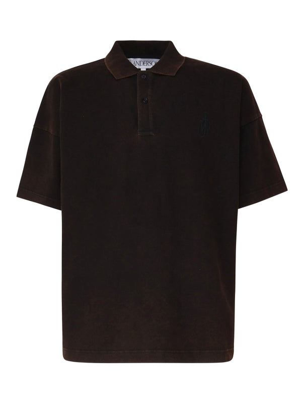 J.W. Anderson Polo Shirt With Anchor Embroidery - Men