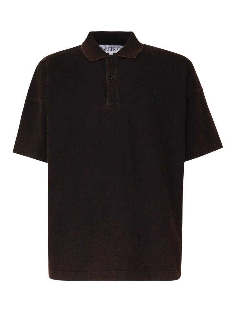 J.W. Anderson Polo Shirt With Anchor Embroidery - Men