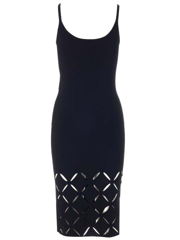 Versace Midi Dress With Diamond Cuts - Women - Piano Luigi