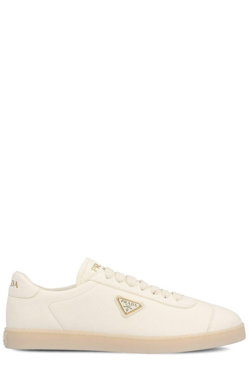 Prada Triangle Logo Plaque Low-top Sneakers - Men