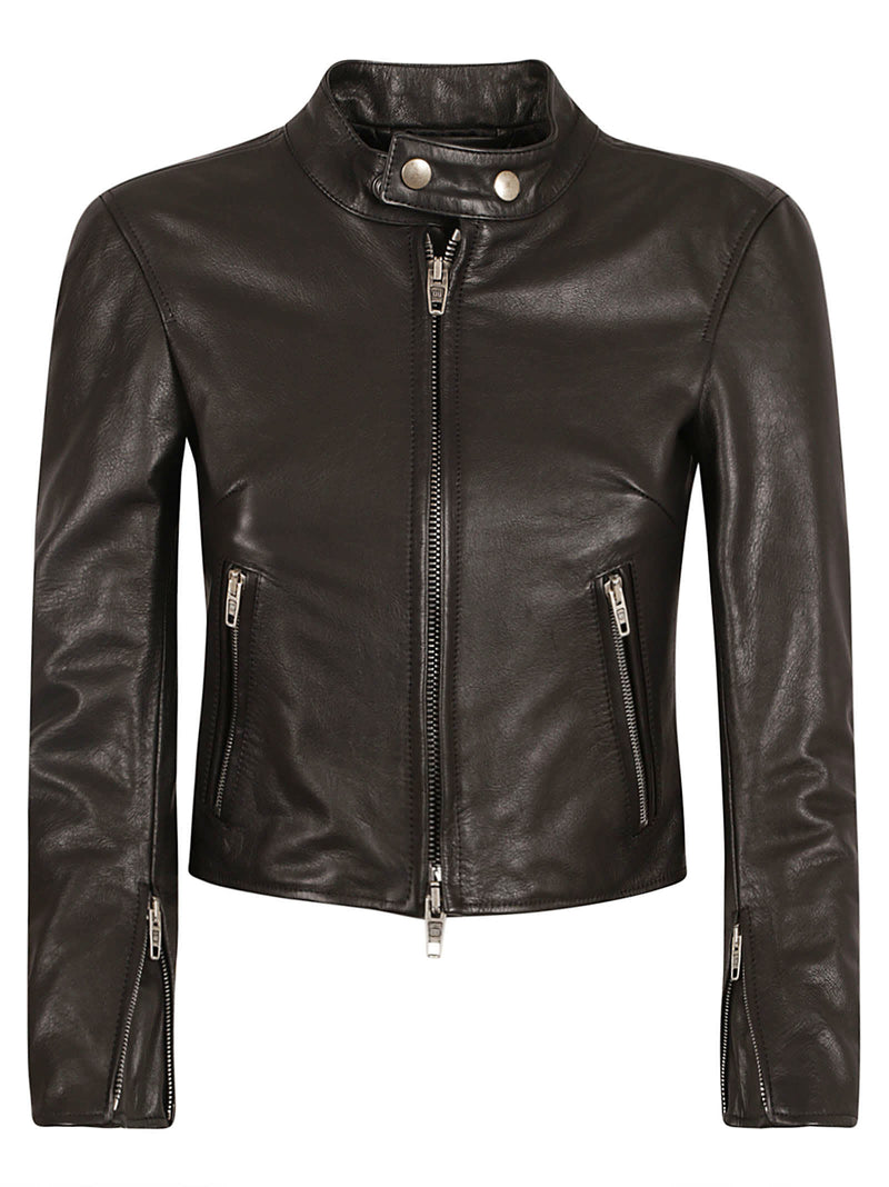 Balenciaga Cropped Zip Jacket - Women