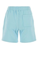 Versace Light-blue Cotton Shorts - Women