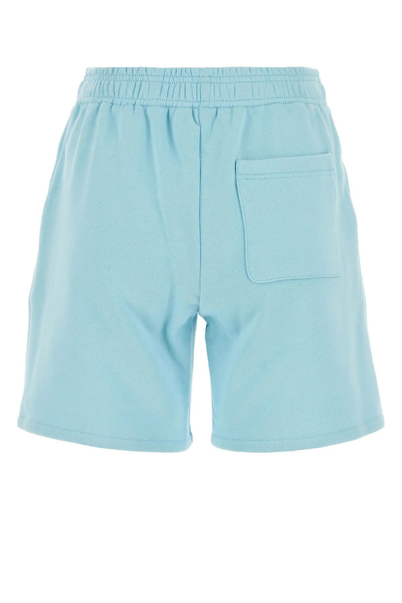 Versace Light-blue Cotton Shorts - Women