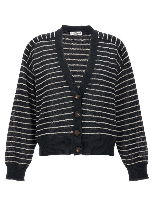 Brunello Cucinelli Sequin Striped Cardigan - Women