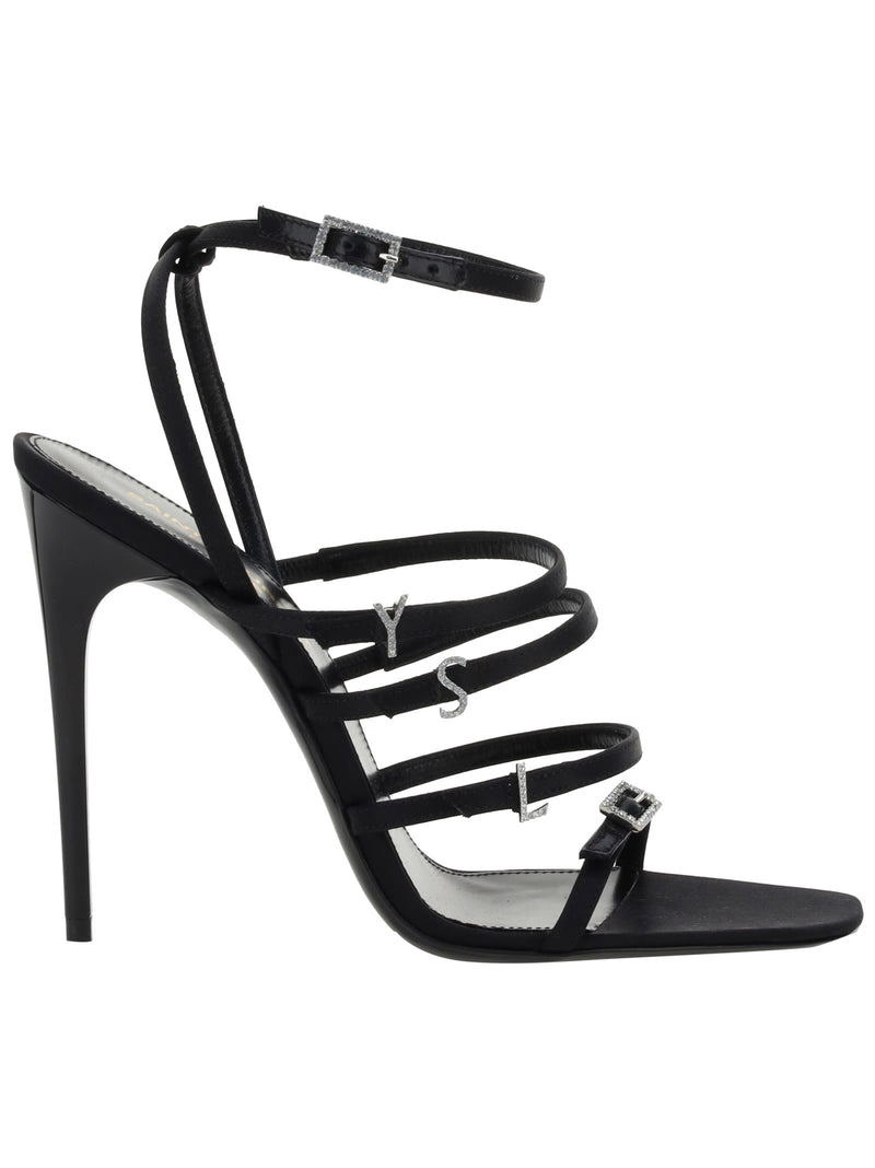 Saint Laurent Jerry Satin Sandals - Women