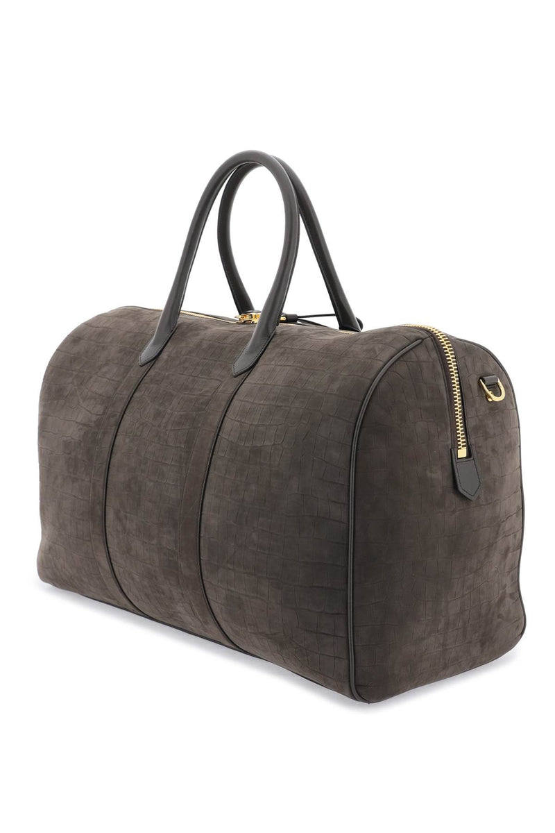 Tom Ford Suede Duffle Bag - Men