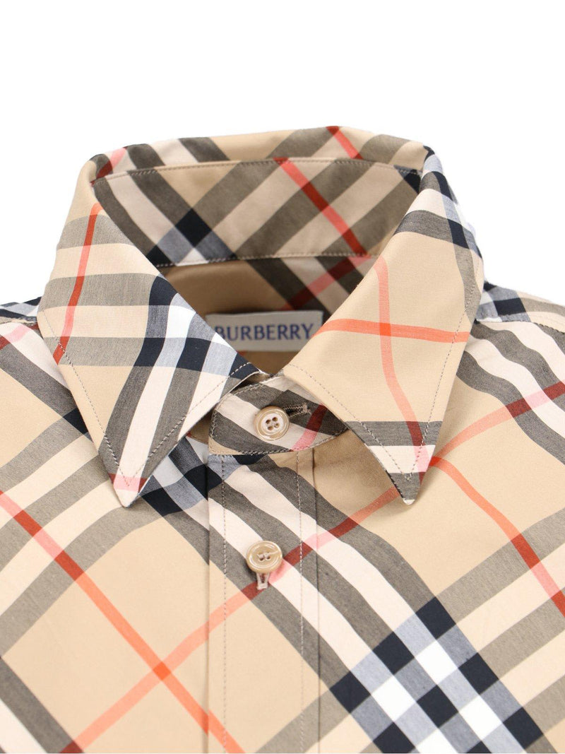 Burberry Short Sleeved Checked Shirt - Men