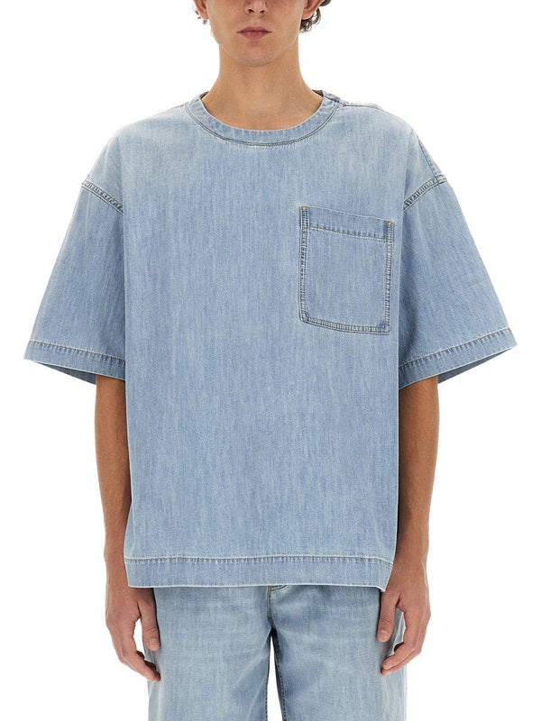 Bottega Veneta Light Bleached Denim T-shirt - Men