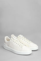 Balmain B Court Sneakers In White Leather - Men