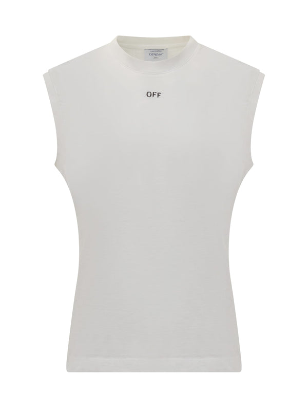 Off-White Sleeveless Logo T-shirt - Men