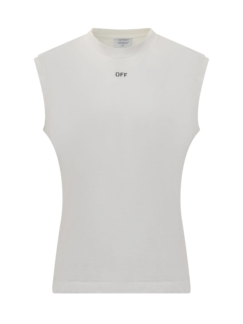 Off-White Sleeveless Logo T-shirt - Men