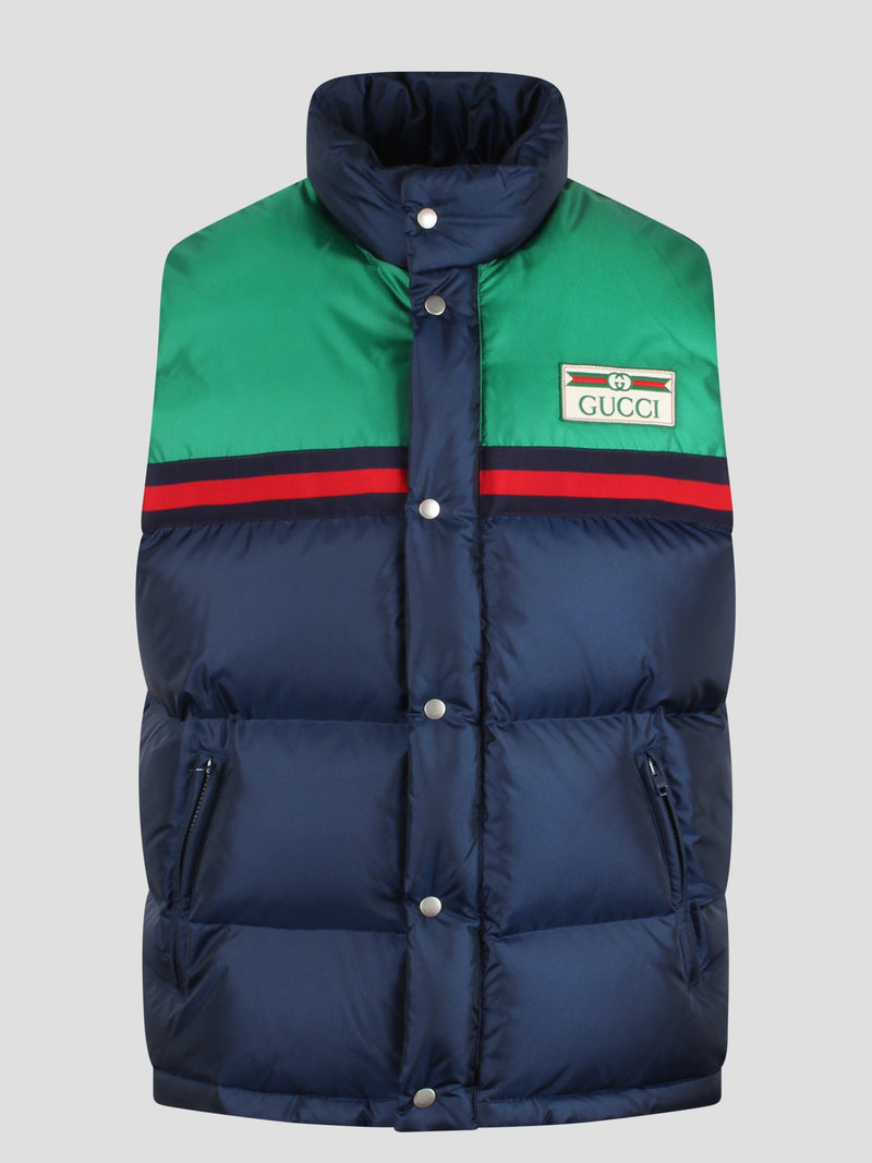 Gucci Nylon Satin Padded Gilet - Men