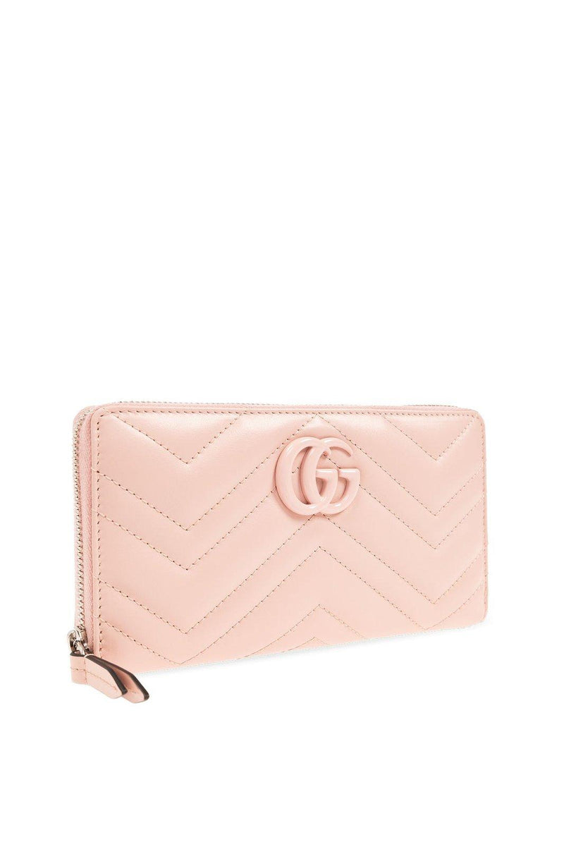 Gucci Gg Marmont Quilted Zip-around Wallet - Women