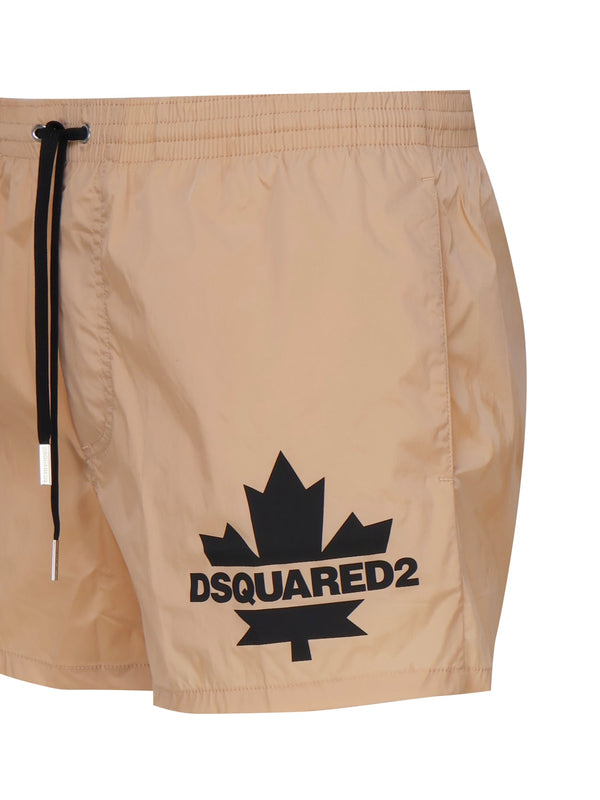 Dsquared2 Swim Shorts With Contrasting Color Logo - Men